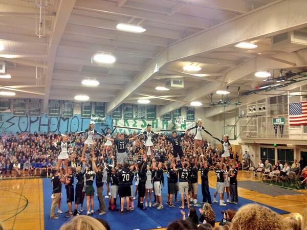 This is why our school is the best, our football p...