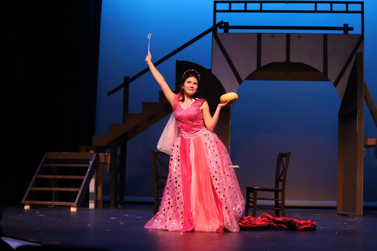 Kiley Martz as the Fairy Godmother in the dress rehearsal for "Cinderella." Photo: Chelsea Cole, Miramonte Yearbook